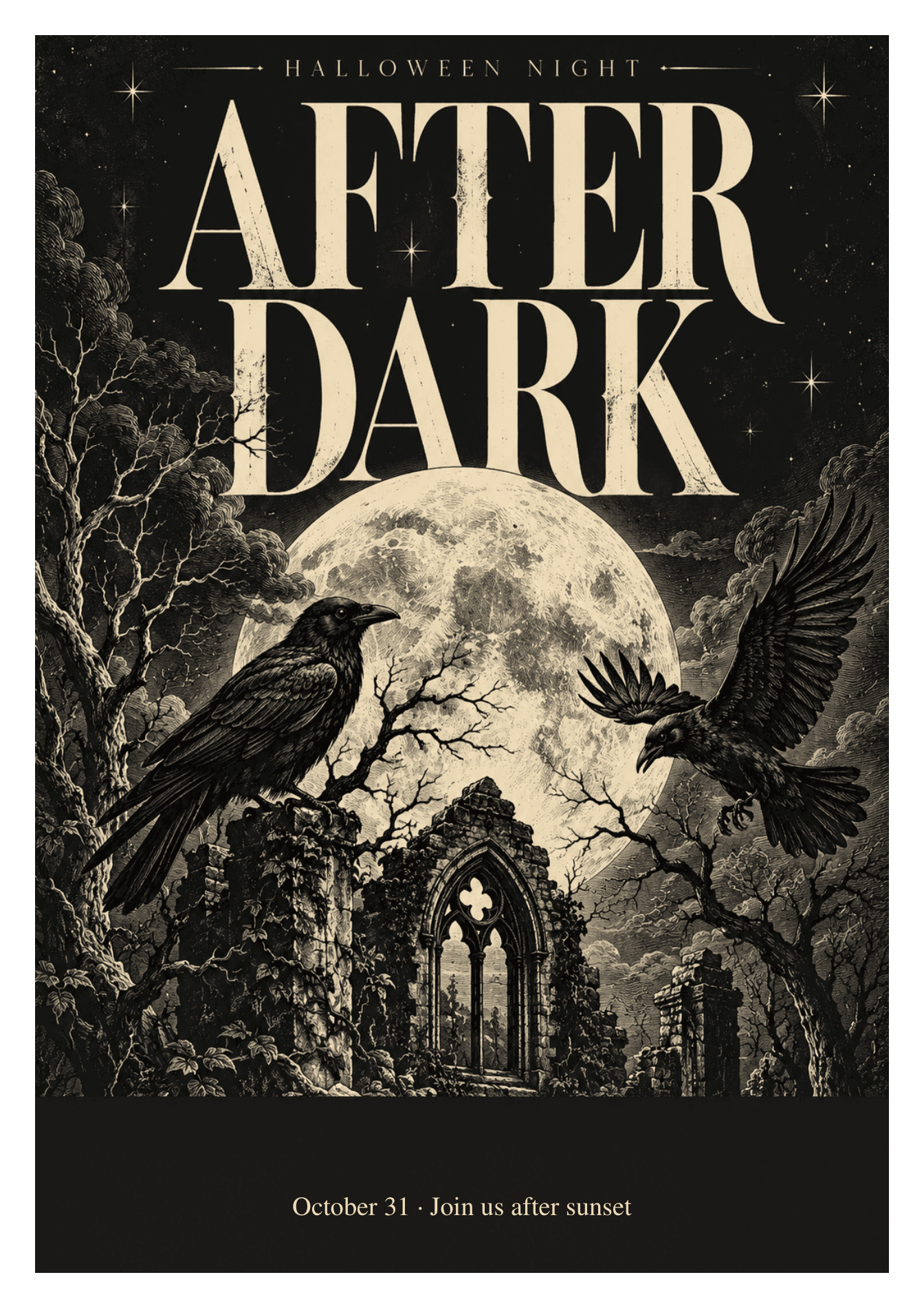 After Dark 파티 포스터