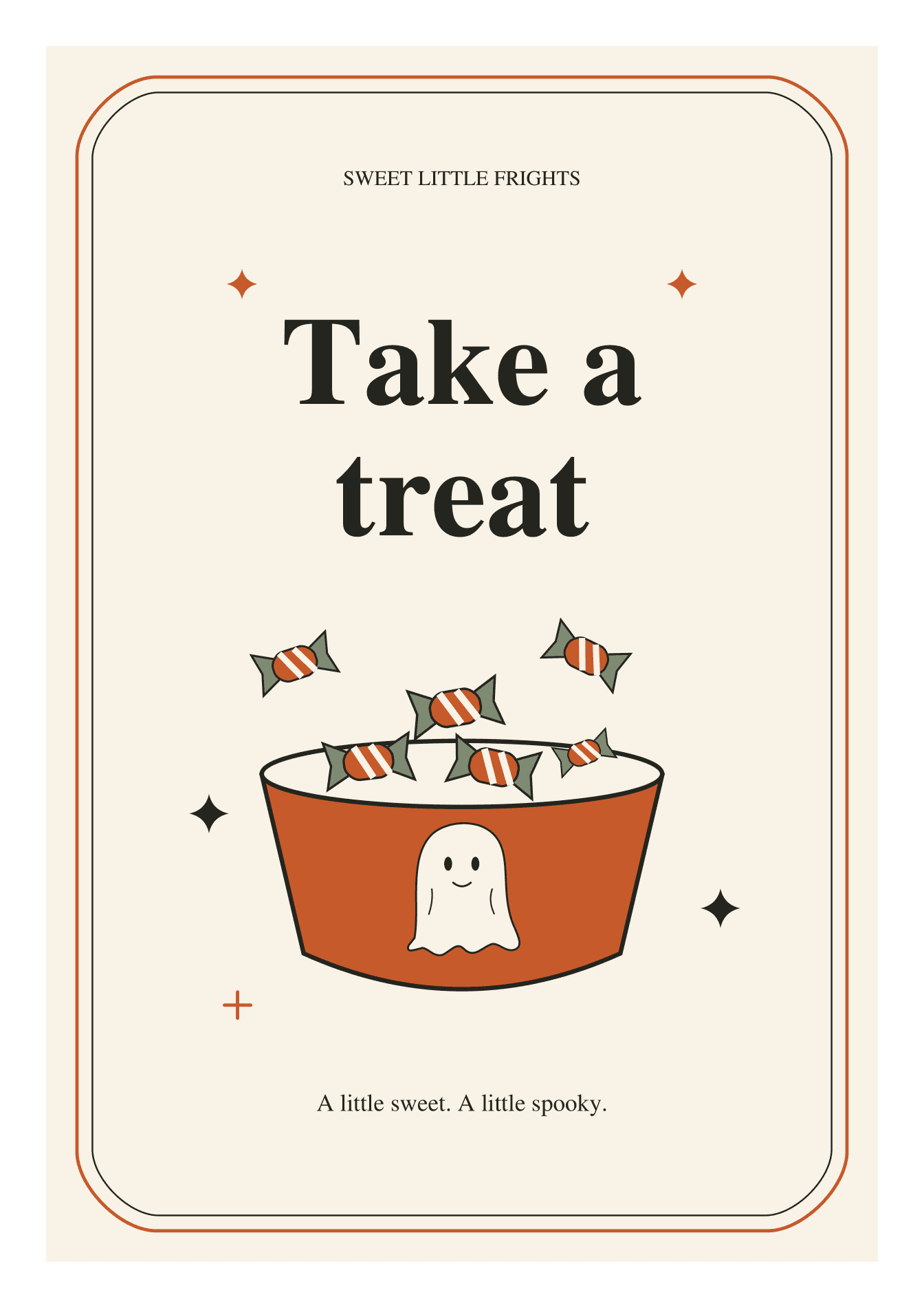 Take a treat 사탕 안내판