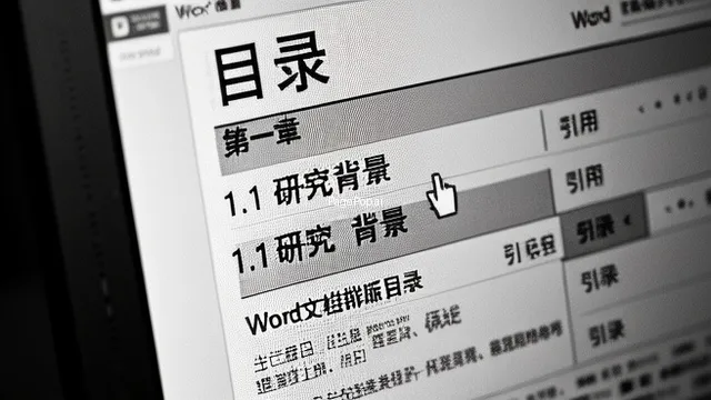 Word文档怎么排版目录？