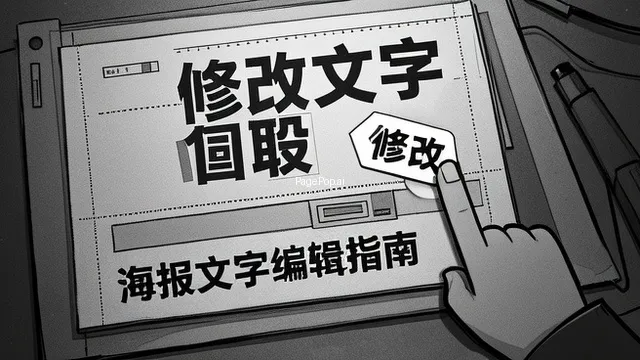 海报图片怎么改文字？