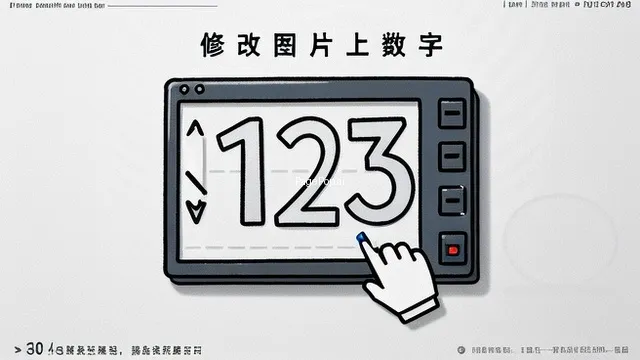 如何修改图片上的数字？