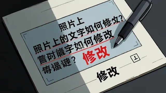 照片修改文字怎么改？