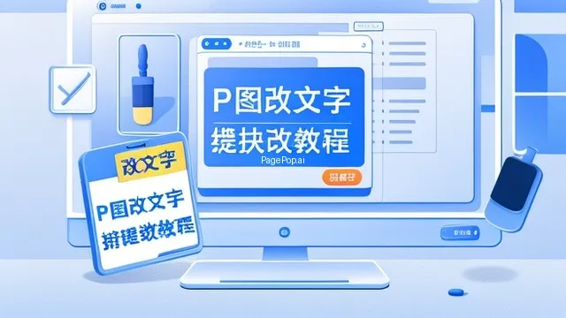 P图怎么改文字？