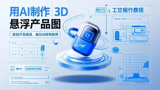 怎么用ai做3d立体感的产品悬浮图？
