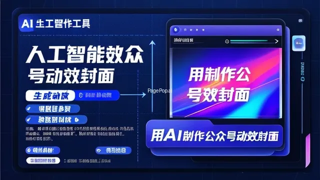 怎么用ai做公众号的动效封面？
