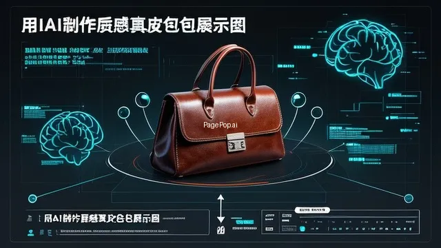 怎么用ai做带质感的真皮包包展示图？