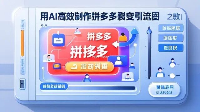 怎么用ai做拼多多裂变引流图?