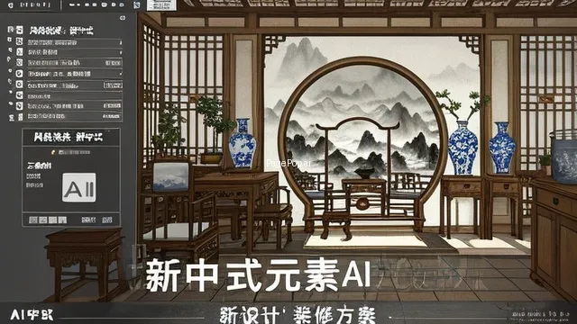 怎么用ai生成新中式装修风格？