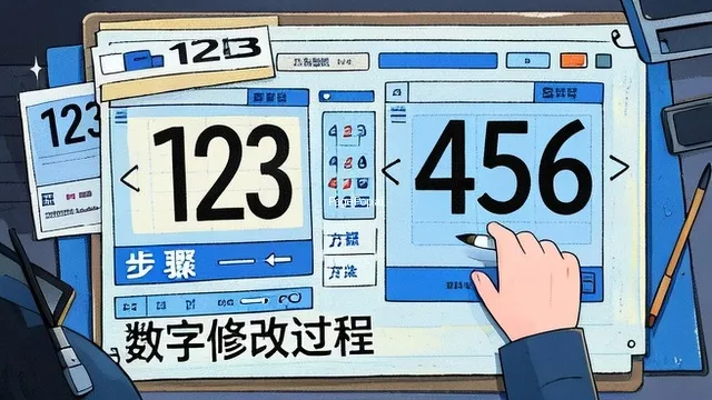 图片上的数字如何修改？