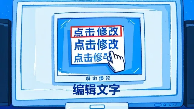 图片上面的文字怎么修改？