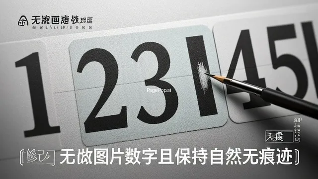 如何修改图片上的数字不留痕迹？