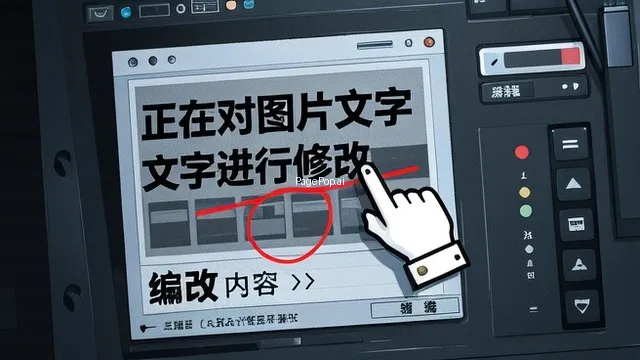 如何修改图片上的文字内容？