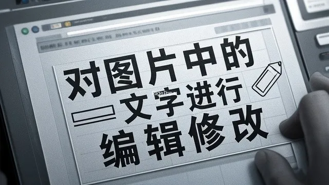 如何在图片上修改文字？