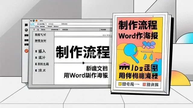 如何把word做成海报？