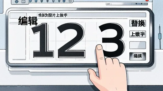 怎么修改图片上的数字？