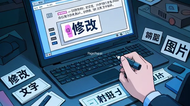 怎么修改图片上的文字？