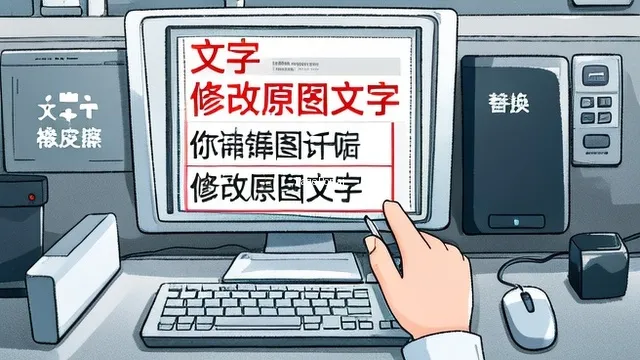 怎么把原图上的文字修改？