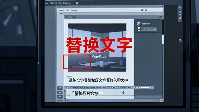 怎么替换图片中的文字？