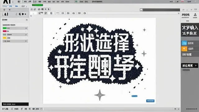 怎么用ai做文字云形状海报?