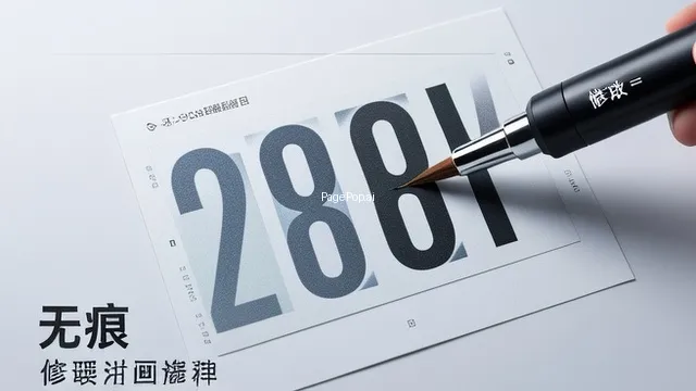 怎样修改图片上的数字不留痕迹？