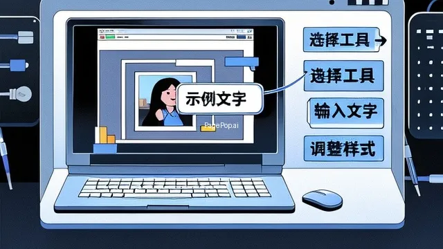 怎样在图片上加上文字？