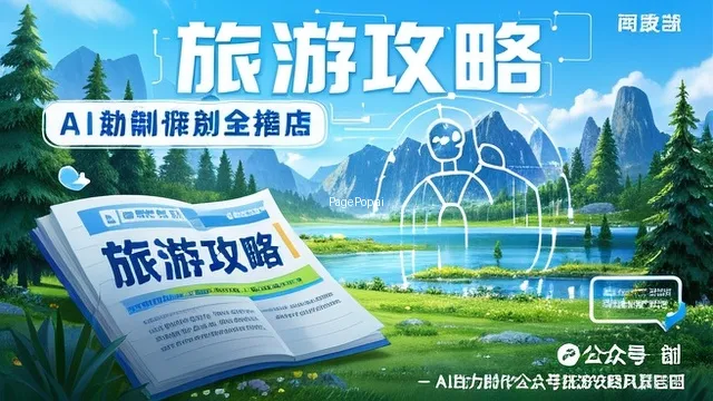旅游攻略风景配图ai能做公众号版吗？