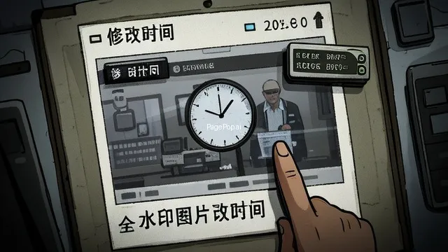 水印图片怎么改时间？