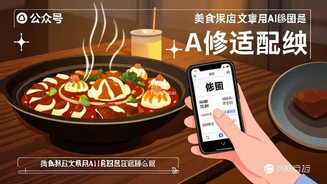 美食探店文章ai修图适配公众号吗?